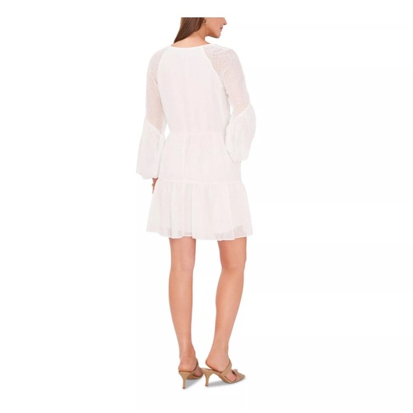 NWT Vince Camuto Clip Dot Sheer Dress - Picture 2 of 7